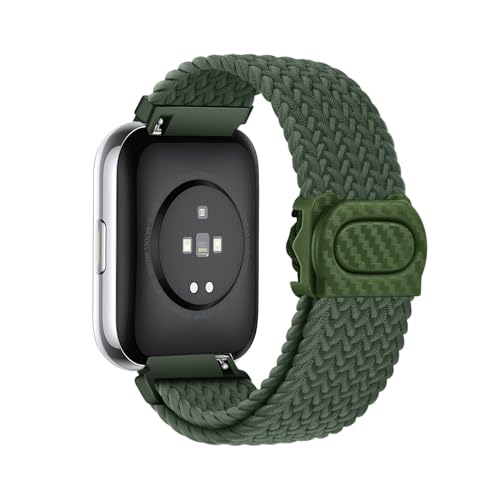 HYSDFFG Geflochten Armband für Amazfit Active Ersatzarmband, 20MM Elastisches Verstellbares Geflochtenes Nylon Solo Loop Sport Armbänder Kompatibel mit Amazfit Active (4) von HYSDFFG
