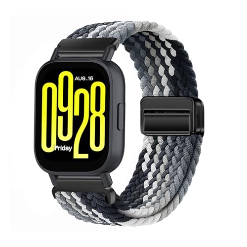 Nylon Armband für Xiaomi Redmi Watch 5 Active/Redmi Watch 5 Lite Magnetische Armband, Nylon Dehnbar Geflochtenes Band mit Magnetische Schließe Entworfen Kompatibel mit Redmi Watch 5 Active/Lite (20) Nylon Armband für Xiaomi Redmi Watch 5 Active/Redmi Watch 5 Lite Magnetische Armband, Nylon Dehnbar Geflochtenes Band mit Magnetische Schließe Entworfen Kompatibel mit Redmi Watch 5 Active/Lite (20) von HYSDFFG