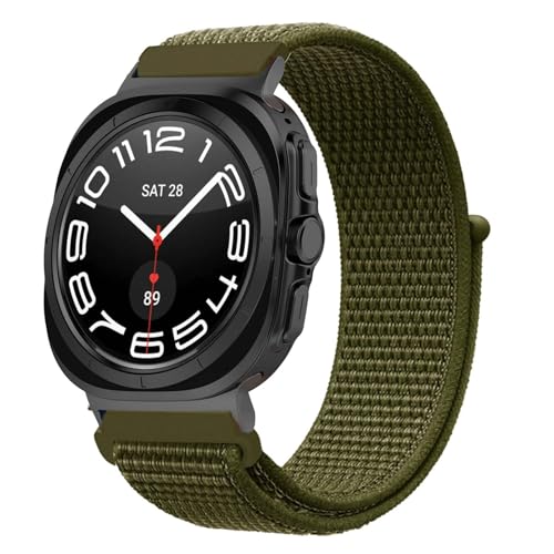 Nylon Solo Loop Armband für Samsung Galaxy Watch 7 Ultra 47mm, Samsung Galaxy Watch 7 Ultra 47mm Nylon Armbänder Uhrenarmband Sport Ersatzband Kompatibel mit Galaxy Watch 7 Ultra 47mm Armband (14) von HYSDFFG