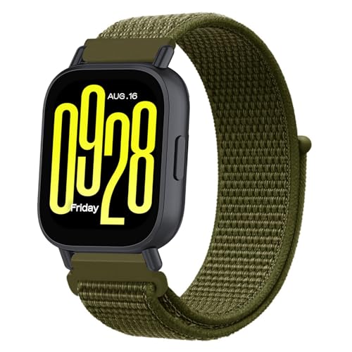 Nylon Solo Loop Armband für Xiaomi Redmi Watch 5 Active/Lite - Sportliches Ersatzband Kompatibel mit Redmi Watch 5 Active/Lite (8) von HYSDFFG