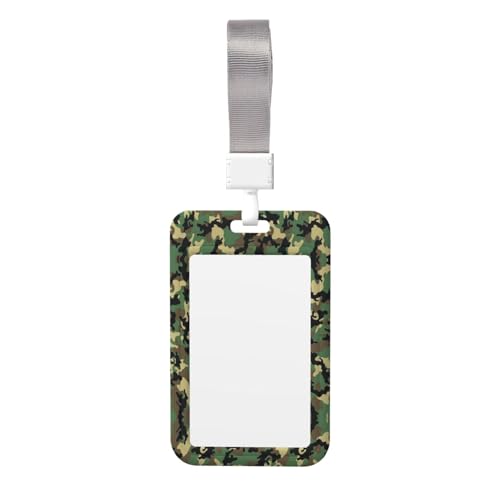 Camo Kartenhalter – strapazierfähiges ABS-Material, doppelseitiger Volldruck, Umhängeband im Lieferumfang enthalten, ideal für Arbeit und Veranstaltungen Camo Kartenhalter – strapazierfähiges ABS-Material, doppelseitiger Volldruck, Umhängeband im Lieferumfang enthalten, ideal für Arbeit und Veranstaltungen von HYSDPUZK