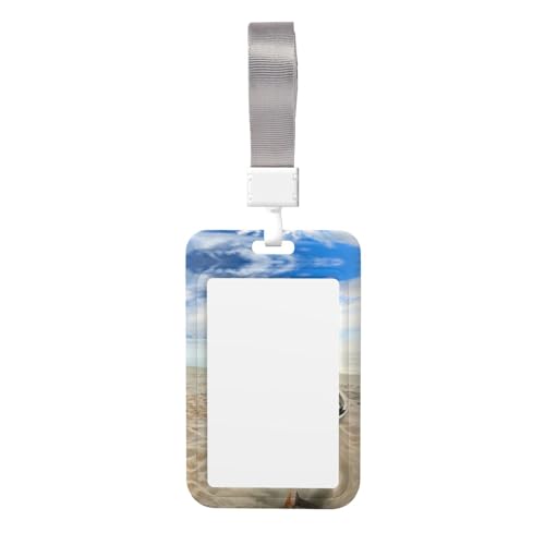 Kartenhalter für Boot, Strand, Sonnenaufgang, strapazierfähiges ABS-Material, doppelseitiger Volldruck, Umhängeband, ideal für Arbeit und Veranstaltungen Kartenhalter für Boot, Strand, Sonnenaufgang, strapazierfähiges ABS-Material, doppelseitiger Volldruck, Umhängeband, ideal für Arbeit und Veranstaltungen von HYSDPUZK