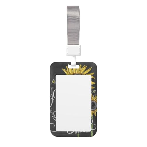 Kartenhalter mit Aufschrift "You are My Sunflower", strapazierfähiges ABS-Material, doppelseitiger Volldruck, Umhängeband, ideal für Arbeit und Veranstaltungen Kartenhalter mit Aufschrift "You are My Sunflower", strapazierfähiges ABS-Material, doppelseitiger Volldruck, Umhängeband, ideal für Arbeit und Veranstaltungen von HYSDPUZK