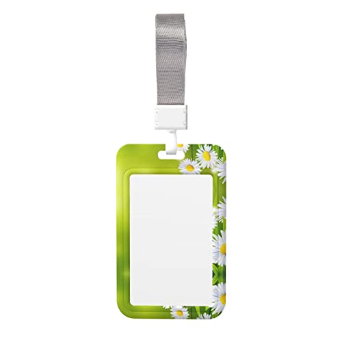 Kartenhalter mit Blumenmuster und Gänseblümchen – strapazierfähiges ABS-Material, doppelseitiger Volldruck, Umhängeband, ideal für Arbeit und Veranstaltungen Kartenhalter mit Blumenmuster und Gänseblümchen – strapazierfähiges ABS-Material, doppelseitiger Volldruck, Umhängeband, ideal für Arbeit und Veranstaltungen von HYSDPUZK