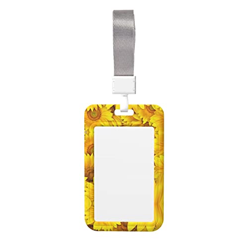 Kartenhalter mit Sonnenblumen-Motiv – strapazierfähiges ABS-Material, doppelseitiger Volldruck, Umhängeband im Lieferumfang enthalten, ideal für Arbeit und Veranstaltungen Kartenhalter mit Sonnenblumen-Motiv – strapazierfähiges ABS-Material, doppelseitiger Volldruck, Umhängeband im Lieferumfang enthalten, ideal für Arbeit und Veranstaltungen von HYSDPUZK