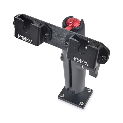 HYSHIKRA LKW-Funkgerätehalterung Doppel-Clip-Platzierung Zubehör, für Handfunkgerät/Lautsprecher-Mikrofon/Mobilfunk-Lautsprecher Kompatibel mit Baofeng Kenwood Motorola Quansheng von HYSHIKRA