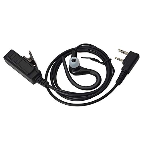 HYSHIKRA Walkie-Talkie-Ohrhörer-Headset mit Mikrofon kompatibel für Kenwood Baofeng UV-5R UV-5RA 888S 2-Wege-Funkgerät HYSHIKRA Walkie-Talkie-Ohrhörer-Headset mit Mikrofon kompatibel für Kenwood Baofeng UV-5R UV-5RA 888S 2-Wege-Funkgerät von HYSHIKRA