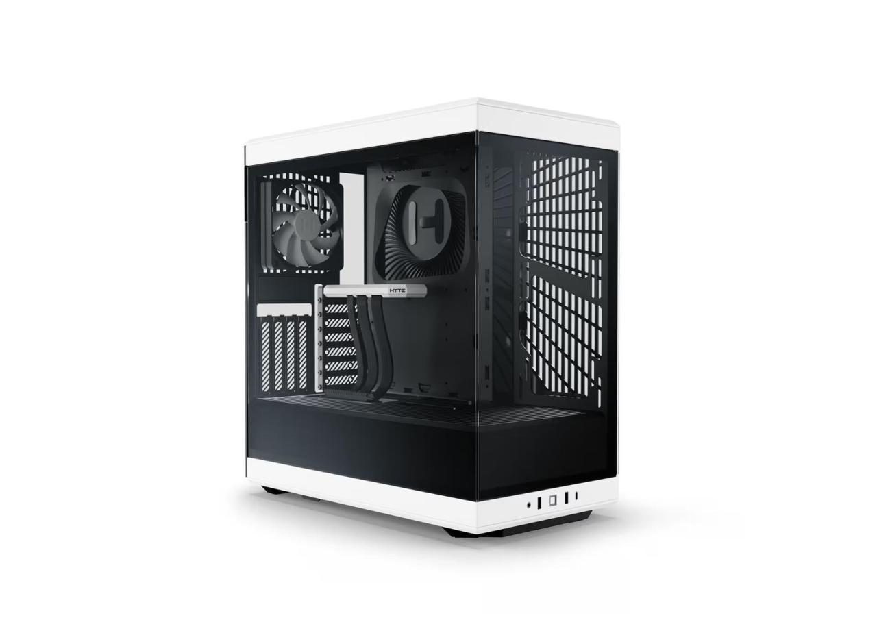 HYTE PC Gehäuse Y40 Schwarz/Weiß (Panda) von HYTE
