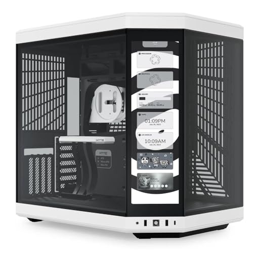 Hyte Y70 Touch Mid Tower Gehäuse Weiß/Schwarz (E-ATX/ATX/M-ATX/M-ITX) von HYTE