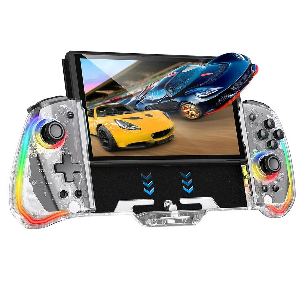 HYTIREBY Joycon Switch Controller für Nintendo Switch/OLED Switch-Controller (für Joy-Con mit einstellbarem Turbo, Dual Motor Vibration) von HYTIREBY