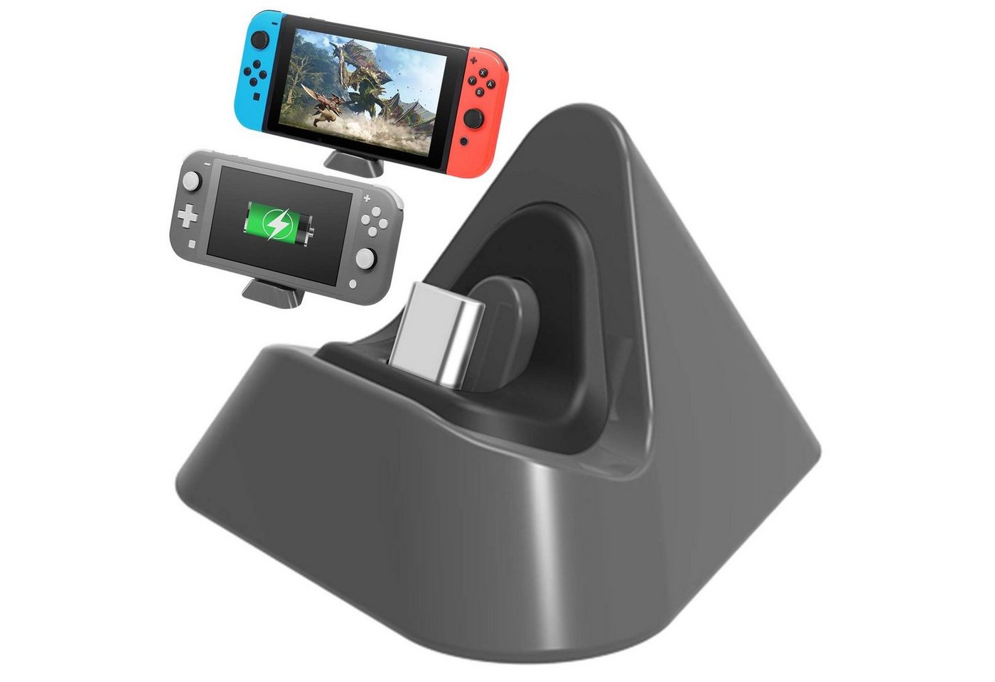 HYTIREBY Ladestation kompatibel mit Nintendo Switch und OLED, Lite Ladestation von HYTIREBY