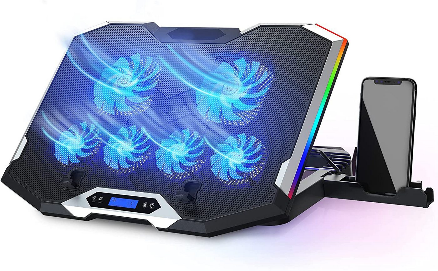 HYTIREBY Notebook-Kühler Laptop-Kühlpad RGB Gaming Notebook-Kühler von HYTIREBY