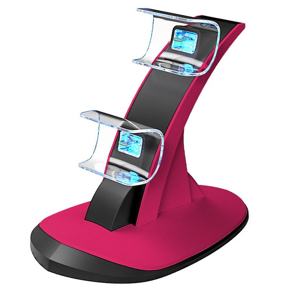 HYTIREBY PS5 Controller Ladestation Stand Ladegerät, Schnellladegerät Konsolen-Ladestation (mit Schutzchip Ladestation Playstation-Halterung) von HYTIREBY