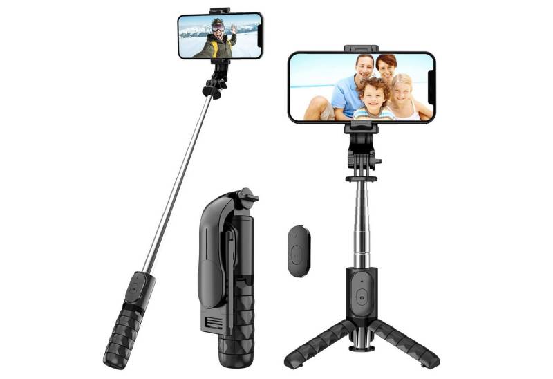 HYTIREBY Selfie Stick Stativ, Mini Erweiterbares Tragbares Selfie-Stange Selfiestick (Handy Stativ für iPhone, Samsung, Huawei und Andere Smartphones) von HYTIREBY