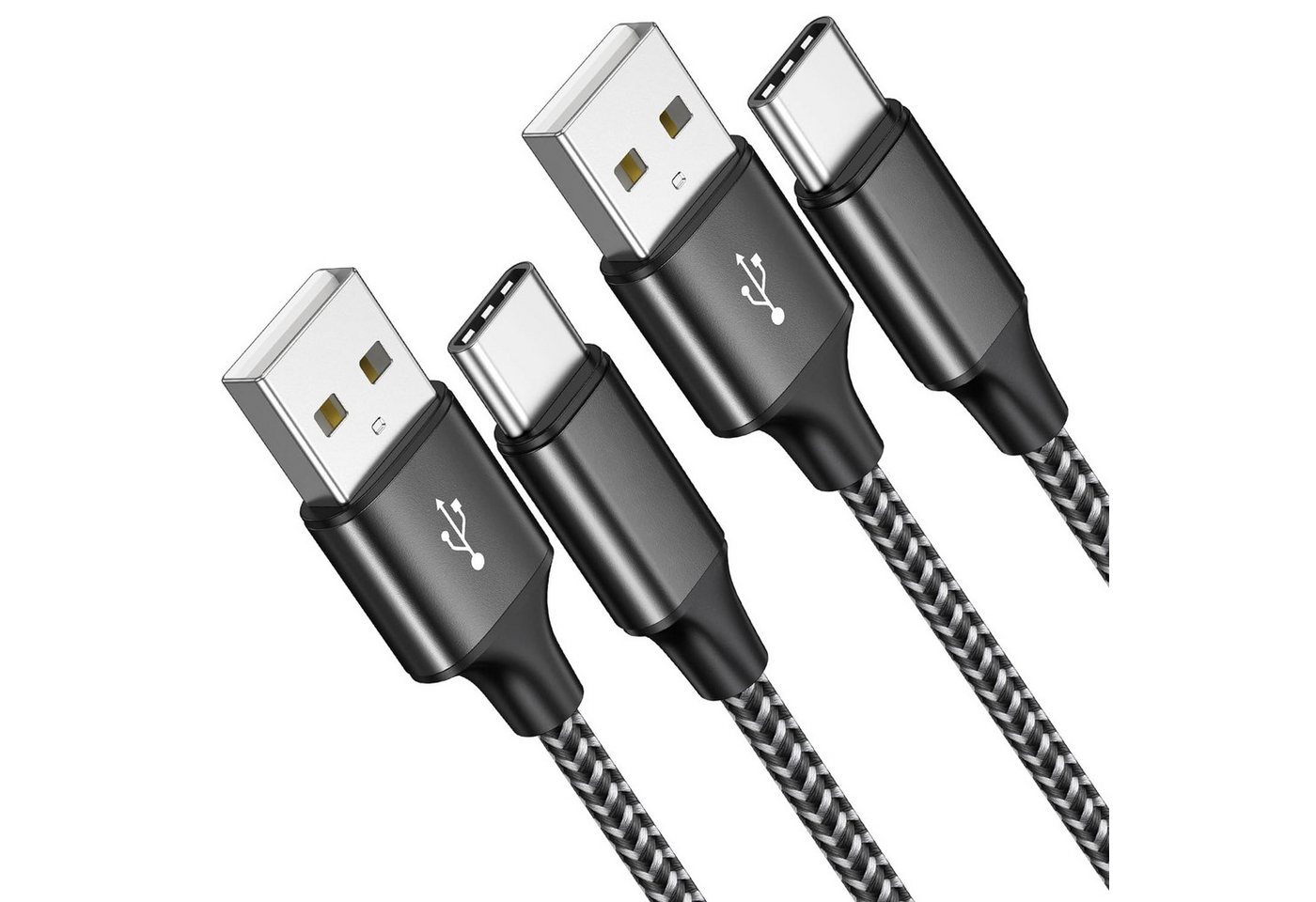 HYTIREBY Usb C kabel 2m Schnellladekabel Type C Ladekabel USB-Kabel, USB-C, (200 cm), für Samsung Galaxy A12/A52s/S10, Huawei P40/P30, Google Pixel usw von HYTIREBY