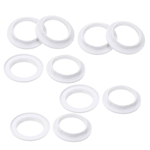 HYTROVE 10Stücke Lampenfassung Ring Teiliges Stabiler Kunststoff Lichthalter für DIY Lampenschirme Einfach zu Installieren und Langlebig für Stehlampe und Deckenleuchte HYTROVE 10Stücke Lampenfassung Ring Teiliges Stabiler Kunststoff Lichthalter für DIY Lampenschirme Einfach zu Installieren und Langlebig für Stehlampe und Deckenleuchte von HYTROVE
