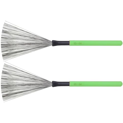 HYTROVE 1Paar Drum Pinsel mit Holzgriff Trommeldrahtbürsten aus Ahorngriff für Percussion Instrumente für Schlagzeug und Jazz Drums Hochwertige Haltbarkeit und Vielseitige HYTROVE 1Paar Drum Pinsel mit Holzgriff Trommeldrahtbürsten aus Ahorngriff für Percussion Instrumente für Schlagzeug und Jazz Drums Hochwertige Haltbarkeit und Vielseitige von HYTROVE