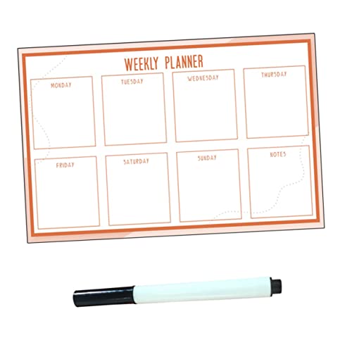 HYTROVE 1Satz Wochenplan Whiteboard Selbstklebend Abwischbar für Zuhause Büro Kindergarten Schwarzem Marker Perfekter für Organisation und Notizen HYTROVE 1Satz Wochenplan Whiteboard Selbstklebend Abwischbar für Zuhause Büro Kindergarten Schwarzem Marker Perfekter für Organisation und Notizen von HYTROVE