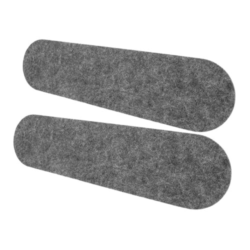 HYTROVE 2 Stück Selbstklebbares Filzbrett Pinnwandpapier dekorative Pinnwand aus Filz Filzplatten Wandmontaged Schmuckhalter Anzeigetafel Büro-Pinnwand für die Wand gefühlt Dark Grey von HYTROVE