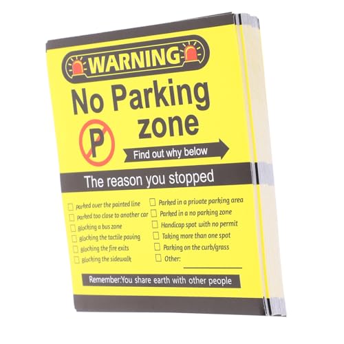 HYTROVE 200Blätter Lustige Parkverbotsaufkleber Selbstklebende Fahrzeugverbotsaufkleber für Parkzonen Erinnerung an Parkregeln mit Aufklebern pro Packung HYTROVE 200Blätter Lustige Parkverbotsaufkleber Selbstklebende Fahrzeugverbotsaufkleber für Parkzonen Erinnerung an Parkregeln mit Aufklebern pro Packung von HYTROVE