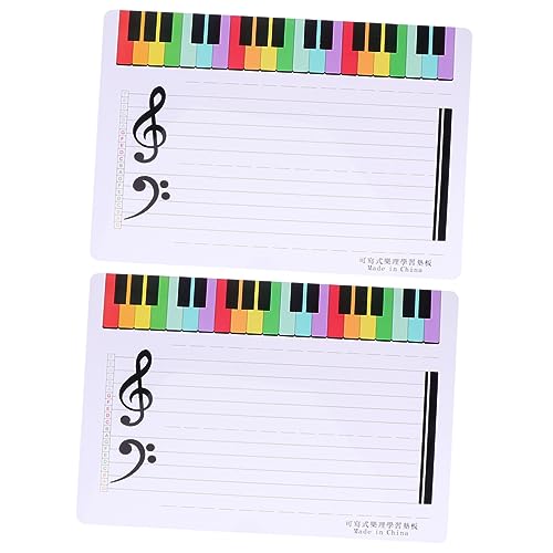 HYTROVE 2Stücke Abwischbare Musik Whiteboards für Unterricht Magnetische Schreibtafel für Zuhause und Schule für Musiklehrer und Langlebig und Sicher HYTROVE 2Stücke Abwischbare Musik Whiteboards für Unterricht Magnetische Schreibtafel für Zuhause und Schule für Musiklehrer und Langlebig und Sicher von HYTROVE