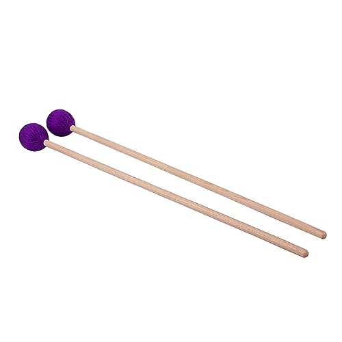 HYTROVE 2Stücke Bass Drum Mallets mit Wollfilzkopf und Holzgriff Drumsticks für Schlagzeug und Percussion Instrumente Lila HYTROVE 2Stücke Bass Drum Mallets mit Wollfilzkopf und Holzgriff Drumsticks für Schlagzeug und Percussion Instrumente Lila von HYTROVE