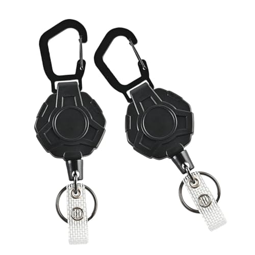 HYTROVE 2Stücke Einziehbare Schlüsselanhänger mit Clip Flexibler Schlüsselhalter für Outdoor Aktivitäten für Camping Angeln und Reisen und Leicht zu Befestigen HYTROVE 2Stücke Einziehbare Schlüsselanhänger mit Clip Flexibler Schlüsselhalter für Outdoor Aktivitäten für Camping Angeln und Reisen und Leicht zu Befestigen von HYTROVE