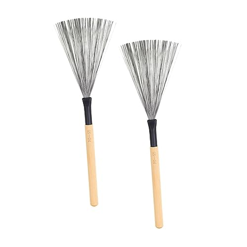 HYTROVE 2Stücke Trommelbürsten mit Holzgriff Hochwertige Drahtbürsten für Jazz Drums Langlebig für Kastentrommeln Verbessertes Klangvolumen und Artikulation HYTROVE 2Stücke Trommelbürsten mit Holzgriff Hochwertige Drahtbürsten für Jazz Drums Langlebig für Kastentrommeln Verbessertes Klangvolumen und Artikulation von HYTROVE