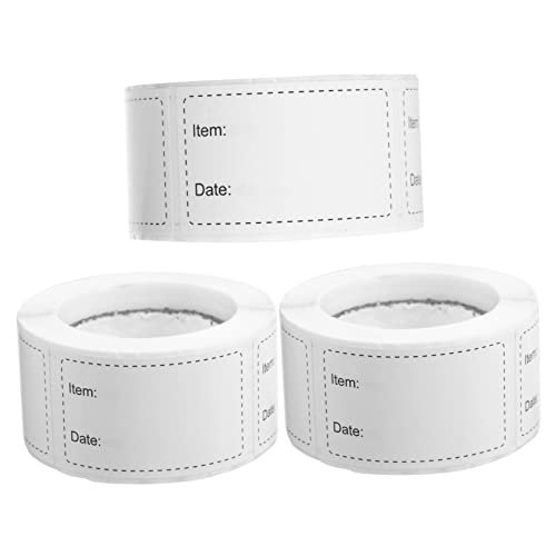 HYTROVE 3Rollen Selbstklebende Lebensmittelaufbewahrungsetiketten Abnehmbare Aufkleber für Küchenbehälter Praktische Labels zur Datumskennzeichnung für Gefrierschrank HYTROVE 3Rollen Selbstklebende Lebensmittelaufbewahrungsetiketten Abnehmbare Aufkleber für Küchenbehälter Praktische Labels zur Datumskennzeichnung für Gefrierschrank von HYTROVE