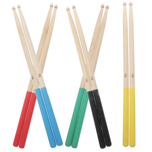HYTROVE 5Paare Trommelstöcke aus Ahornholz Bunten Farben Langlebige Schlagzeug Sticks für Anfänger für Trommeln HYTROVE 5Paare Trommelstöcke aus Ahornholz Bunten Farben Langlebige Schlagzeug Sticks für Anfänger für Trommeln von HYTROVE
