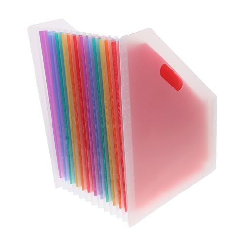 HYTROVE Ordner Organpaket kleine Akkordeonmappe Veranstalter Schreibtisch aufbewahrungssystem platzsparend Akkordeon-Datei-Organizer vertikal Vertikaler Akkordeon-Aktenorganisator Weiß von HYTROVE