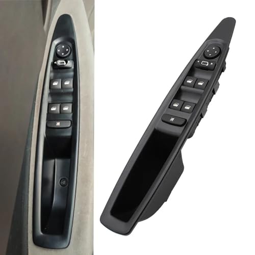 Car Window Regulator Switch Fensterheber-Steuerschalter, Auto-Fensterheber-Schalter, passend for Citroen C4 2004–2007, 2008, 2009, 2010(Manual Rearview) von HYUDXH