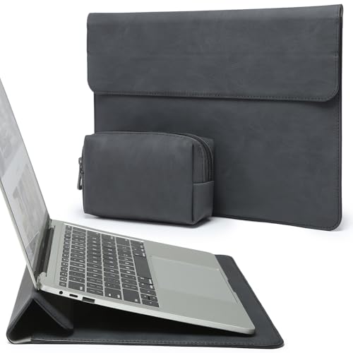 HYZUO 13 Zoll Laptop Hülle mit Standfunktion für 2025-2018 MacBook Air 13 M4 M3 M2 M1, 2025-2016 MacBook Pro 13 M2 M1, 13 iPad Pro/Air M4 M2 2024, Surface Pro 11/10/9/8, mit Kleine Tasche, Graphit HYZUO 13 Zoll Laptop Hülle mit Standfunktion für 2025-2018 MacBook Air 13 M4 M3 M2 M1, 2025-2016 MacBook Pro 13 M2 M1, 13 iPad Pro/Air M4 M2 2024, Surface Pro 11/10/9/8, mit Kleine Tasche, Graphit von HYZUO