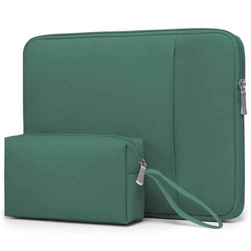HYZUO 13 Zoll Laptop Tasche Set für MacBook Air 13 M4/M3/M2/M1 2025-2018, MacBook Pro 13 M2/M1 2025-2016, iPad Pro/Air 13, XPS 13, Surface Pro, 12"-13" Tablet, Dschungel Grün von HYZUO