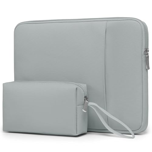 HYZUO 14-15 Zoll Laptop Tasche Set für MacBook Air 15 M4 M3 M2, MacBook Pro 15, 15" Surface Laptop, XPS 15 Plus, Laptop Schutzhülle für 14 Zoll Dell HP Lenovo ThinkPad Asus Acer Huawei, Stein Grau von HYZUO