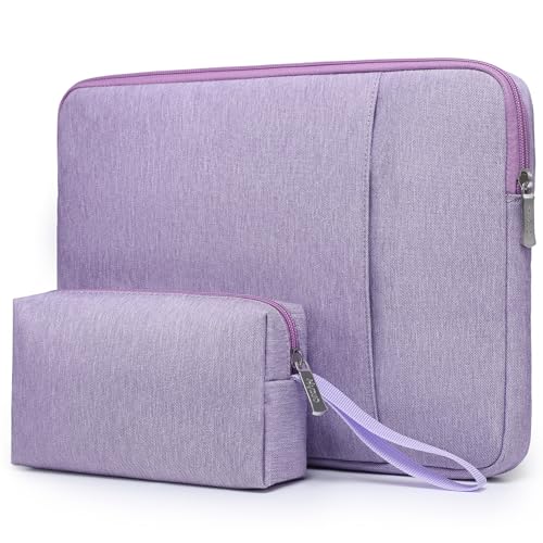 HYZUO 14-15 Zoll Laptop Tasche Set für MacBook Air 15 M4 M3 M2, MacBook Pro 15, 15" Surface Laptop, XPS 15 Plus, Laptop Schutzhülle für 14 Zoll Dell HP Lenovo ThinkPad Asus Acer Huawei, Flieder Lila von HYZUO