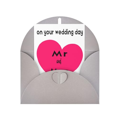 Individuelle Grußkarte mit Umschlag, personalisierte Hochzeitskarte, 6 Umschlagfarben, exklusive Gedenkkarte, um Glück zu vermitteln Individuelle Grußkarte mit Umschlag, personalisierte Hochzeitskarte, 6 Umschlagfarben, exklusive Gedenkkarte, um Glück zu vermitteln von HYueaph