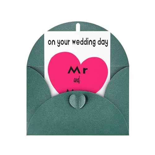 Individuelle Grußkarte mit Umschlag, personalisierte Hochzeitskarte, 6 Umschlagfarben, exklusive Gedenkkarte, um Glück zu vermitteln Individuelle Grußkarte mit Umschlag, personalisierte Hochzeitskarte, 6 Umschlagfarben, exklusive Gedenkkarte, um Glück zu vermitteln von HYueaph