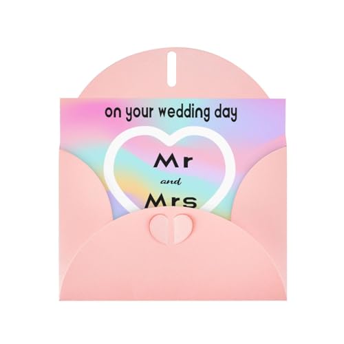 Individuelle Grußkarte mit Umschlag, personalisierte Hochzeitskarte, 6 Umschlagfarben, exklusive Gedenkkarte, um Glück zu vermitteln Individuelle Grußkarte mit Umschlag, personalisierte Hochzeitskarte, 6 Umschlagfarben, exklusive Gedenkkarte, um Glück zu vermitteln von HYueaph