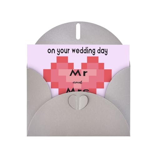Individuelle Grußkarte mit Umschlag, personalisierte Hochzeitskarte, 6 Umschlagfarben, exklusive Gedenkkarte, um Glück zu vermitteln Individuelle Grußkarte mit Umschlag, personalisierte Hochzeitskarte, 6 Umschlagfarben, exklusive Gedenkkarte, um Glück zu vermitteln von HYueaph