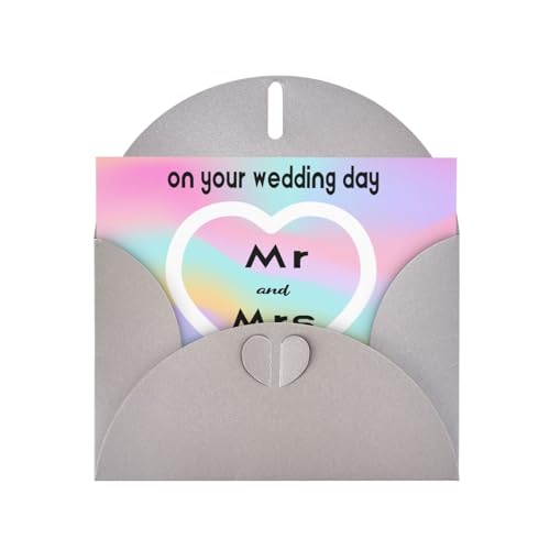 Individuelle Grußkarte mit Umschlag, personalisierte Hochzeitskarte, 6 Umschlagfarben, exklusive Gedenkkarte, um Glück zu vermitteln Individuelle Grußkarte mit Umschlag, personalisierte Hochzeitskarte, 6 Umschlagfarben, exklusive Gedenkkarte, um Glück zu vermitteln von HYueaph