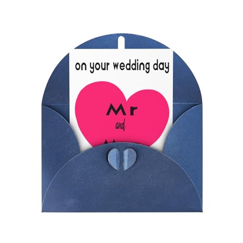Individuelle Grußkarte mit Umschlag, personalisierte Hochzeitskarte, 6 Umschlagfarben, exklusive Gedenkkarte, um Glück zu vermitteln Individuelle Grußkarte mit Umschlag, personalisierte Hochzeitskarte, 6 Umschlagfarben, exklusive Gedenkkarte, um Glück zu vermitteln von HYueaph