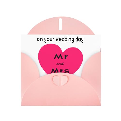 Individuelle Grußkarte mit Umschlag, personalisierte Hochzeitskarte, 6 Umschlagfarben, exklusive Gedenkkarte, um Glück zu vermitteln Individuelle Grußkarte mit Umschlag, personalisierte Hochzeitskarte, 6 Umschlagfarben, exklusive Gedenkkarte, um Glück zu vermitteln von HYueaph