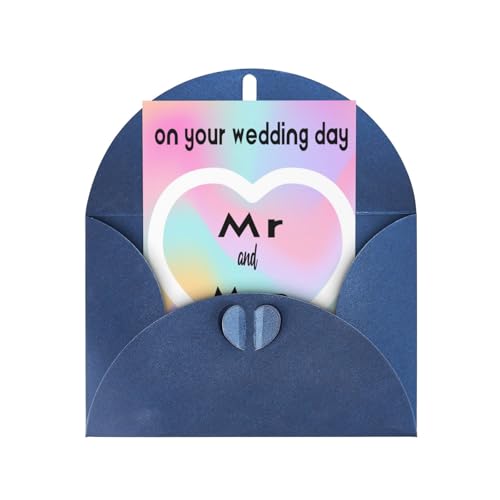 Individuelle Grußkarte mit Umschlag, personalisierte Hochzeitskarte, 6 Umschlagfarben, exklusive Gedenkkarte, um Glück zu vermitteln Individuelle Grußkarte mit Umschlag, personalisierte Hochzeitskarte, 6 Umschlagfarben, exklusive Gedenkkarte, um Glück zu vermitteln von HYueaph