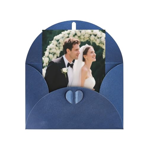 Personalisierte Hochzeitskarten, individuelle Dankeskarten, faltbare Grußkarten mit Umschlägen, um der Braut und dem Bräutigam gute Wünsche zu geben von HYueaph