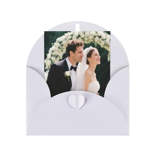 Personalisierte Hochzeitskarten, individuelle Dankeskarten, faltbare Grußkarten mit Umschlägen, um der Braut und dem Bräutigam gute Wünsche zu geben von HYueaph