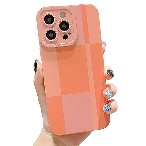 HZYKDWD Kompatibel mit iPhone 14 Pro Max Hülle,Cute Aesthetic Handyhülle on Splice Color Shockproof Mobile Phone Case TPU Protection Phone Case for iPhone 14 Pro Max Women and Girls-Rosa von HZYKDWD