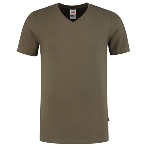 Tricorp 101005 Casual V-Ausschnitt Fitted T-Shirt, 100% Gekämmte Baumwolle, 160g/m², Türkis, Größe XXL von Haas F1 Team