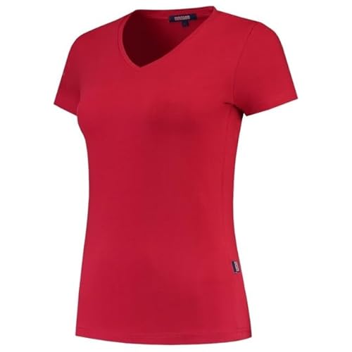 Tricorp 101008 Casual V-Ausschnitt Fitted Damen T-Shirt, 95% Baumwolle/5% Elastan, Spandex, 190g/m², Rot, Größe XXL Tricorp 101008 Casual V-Ausschnitt Fitted Damen T-Shirt, 95% Baumwolle/5% Elastan, Spandex, 190g/m², Rot, Größe XXL von Haas F1 Team