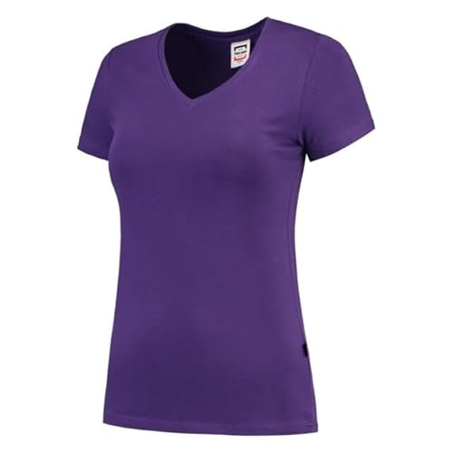 Tricorp 101008 Casual V-Ausschnitt Fitted Damen T-Shirt, 95% Baumwolle/5% Elastan, Spandex, 190g/m², Violett, Größe S Tricorp 101008 Casual V-Ausschnitt Fitted Damen T-Shirt, 95% Baumwolle/5% Elastan, Spandex, 190g/m², Violett, Größe S von Haas F1 Team